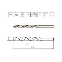Mte Makina Takım 14.3 Mm Hss Dın 338 Silindirik Saplı Matkap Ucu Taşlanmış - B00007001430
