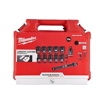 Milwaukee Endüstriyel Lokma Set Darbeli 1/2 13 Parça 4932480456