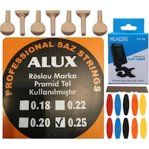 Alux 0.25 Pramid Divan Bağlama Teli 5'Li Ekonomik Set