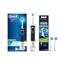 Vitality D100 Siyah Cross Action Elektrikli Diş Fırçası+yedek Başlık Cross Action 2'li Diğer