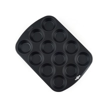 Kaiserr 12'li Muffin Kalıbı - Siyah - 38x27 Cm Renkli
