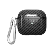 Noktaks - Airpods 3. Nesil Uyumlu - Kılıf Darbelere Karşı Dayanıklı Silikon Kılıf Airbag 05 - Siyah - T19734 Siyah