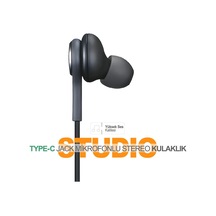Akg Type-c Kulaklık, Samsung A72/a73/a53/m23/m33/s20/s21/s22/s23 Uyumlu, Siyah, Mikrofonlu L310kbkl102
