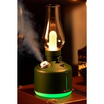 Markafox Lamba Görünümlü Hava Nemlendirici Retro Buhar Püskürtücü Ledli Lamba Difüzör Aroma Terapi