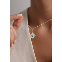 Heritage Mavi Firuze Pusula Charm Kolye Ucu