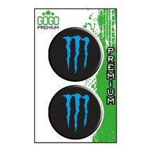 Monster 3 7x7 Cm İkili Damla Etiket