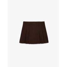 Koton Standart Bel Pileli Şortlu Mini Etek Kahverengi 6sal70071ıw Kahve Koton Standart Bel Pileli Şortlu Mini Etek Kahverengi 6sal70071ıw Kahve