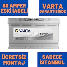 12v 80 Ah 80 Amper Agm Varta Akü A6 Start Stoplu