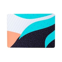 Macbook Air 13.6 İnç Desenli Kılıf A2681 A3113 A3240 A3449 M2 M3 M4 M5 Uyumlu İnce Sert Kapak Hard Case Turkuaz