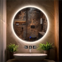 Orbit Led'li Kumlamalı Lavabo & Banyo Aynası Dokunmatik Sensörlü 90 X 90 Günışığı