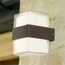 Waembro 10 Watt Gün Işığı Led Armatür, Bahçe, Balkon, Banyo, Villa Dış Cephe, Kapı Giriş Armatürü Siyah