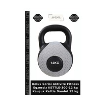 Delux Serisi Aktivite Fitness Egzersiz Kettle-300-12 Kg Kauçuk Kettle Dambıl 12 Kg