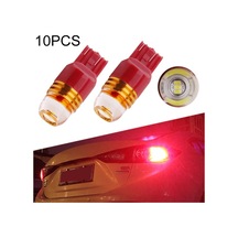 Sones 10 Adet T20 3157 Dc12v / 0.24w / 0.02a / 60lm Araba Led Fren Lambası, Kabuk Rastgele Renk Teslimatı Kırmızı Işık