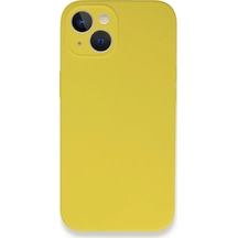 Newface Apple İphone 13 Mini Kılıf Lansman Legant Silikon - Sarı