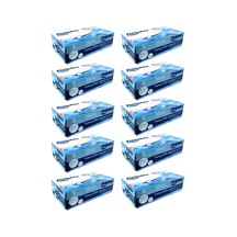 Dolphin Tek Kullanımlık Lateks Mavi Pudrasız Nitril Muayne Eldiveni Small Küçük Boy 100'lü 10 Paket