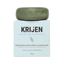 Canlandırıcı Etkili Spirulina & Hamamelis Yüz Ve Vücut Temizleme Barı 95 Gr