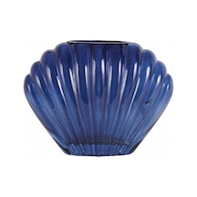 Karaca Home Essie Cam Dekoratif Vazo 19x7,3 Cm Lacivert 200.22.11.0010