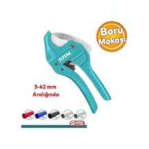 Total Pprc Profesyonel Plastik Tesisat Borusu Boru Kesme Makası 3-42 Mm Çelik
