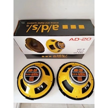 Ads Midrange Hoparlör 900watt Amfi Uyumlu 20cm 2 Adet