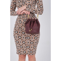 Silver Polo Sp1248 Kadın Omuz Çantası Mini Rolax Bordo-bordo