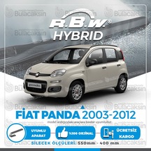 Rbw Hybrid Fiat Panda 2004 - 2012 Ön Silecek Takımı - Hibrit