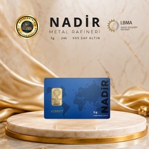 3 Adet 5 Gr 24 Ayar Altın 995