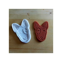 Bull Terrier Kurabiye Kalıbı 2 Parça Gıdaya Uygun 3d Baskı Diğer
