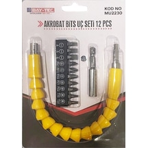 Bay-Tec Akrobat Bits Uç Seti 12 Parça - 300mm - Spiral Ucu