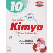 10.Sınıf Fen Liseleri Kimya Konu Anlatımlı - Hakan Söylemez -  Yaşar Bayramlı - Palme Yayınları