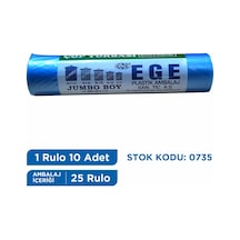 Egeplast Çöp Torbası Jumbo Boy 80X110 Koli 25 Rulo