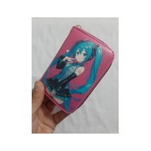 Owlbag Company Owl Bag Hatsune Miku Desenli Tasarım Suni Deri Cüzdan Çok Renkli