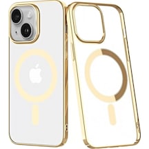 Newface Apple İphone 14 Plus Kılıf Element Magneticsafe Sert Kapak - Gold