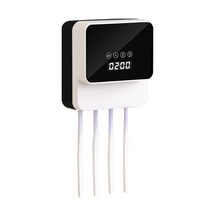 Geeksen Uv Diş Fırçası Dezenfektörü, Duvara Monte Usb Şarjlı Zamanlayıcılı Banyo Organizer Beyaz