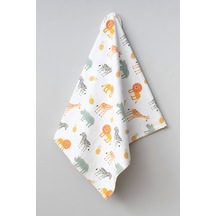 Sevimli Hayvan Desenli Unisex Pazen Battaniye Sıcak Ve Rahat Bebek Battaniyesi Çok Renkli
