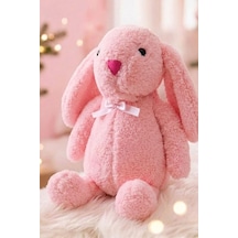 Uyku Arkadaşım Papyonlu Uzun Kulak Bunny Peluş Tavşan 65 Cm Pembe Genel