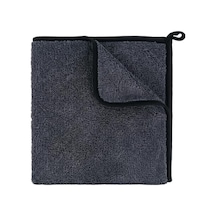 Sogud Mikrofiber Oto Kurulama Bezi 50x70 Cm 550 Gsm Süper Emici Araç Kurulama Havlusu, İz Bırakmaz & Çizmez, Tek Silmede Kurutma, Profesyonel Oto Temizlik Bezi - Siyah
