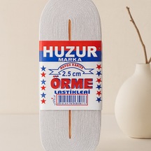 Paça Lastiği 2,5 Cm Beyaz Geniş 10 M