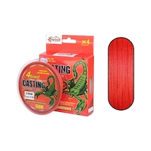 Captain Casting 4x 150m İp Misina Kırmızı - 0.18mm