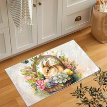 1 Adet Tavşan Mutfak Mat Yumuşak Kalınlaşmış Mutfak Zemin Mat Su Geçirmez Kaymaz Yağ Geçirmez Zemin Mat Koşucu Halı 40 120cm