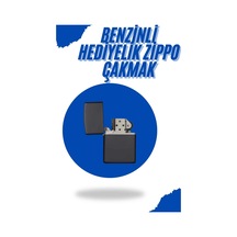 Siyah Kutulu Metal Çakmak Benzinli Hediyelik Eşya Diğer
