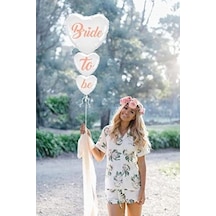 Bride To Be Beyaz Kalp Folyo Balon Set 256