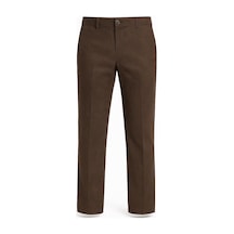 Classics Men Captiva Klasik Fit Likralı Erkek Kanvas Pantolon - 7413 Kahverengi
