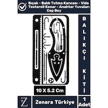 Premium Kompakt Cep Boy Yüksek Kaliteli Çelik Balıkçılık Çok Fonksiyonlu Hayatta Kalma Balıkçı Kiti