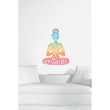 Renkli Yoga Duvar Sticker Seti