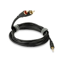 Qed Qe-8114 3.5Mm Jack - Rca / Bir Ucu 3.5Mm Diğer Ucu Rca Kablo