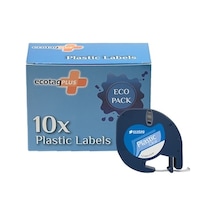 Dymo 12268 Letratag Muadili Plastik Şerit Etiket Şeffaf 12 Mm X 4 M 10'lu Paket