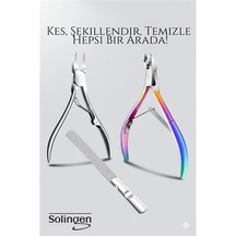 Zenvac 3 Lü Paslanmaz Manikür Seti Tırnak Makası, Et Pens, Kavisli Makas Evde Profesyonel Bakım 722156 Zenv