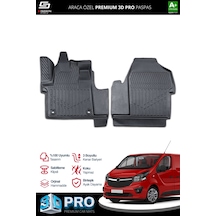 S-dizayn Opel Vivaro Panelvan 3d Pro Havuzlu Paspas Ön 2'li 2019 Üzeri A+ Kalite