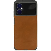 Uryport Xiaomi Poco M5 Kılıf Loop Deri Silikon - Kahverengi