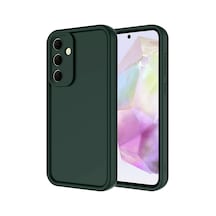 Samsung Galaxy  Uyumlu,  A56 Kılıf Viera Silikon - Koyu Yeşil